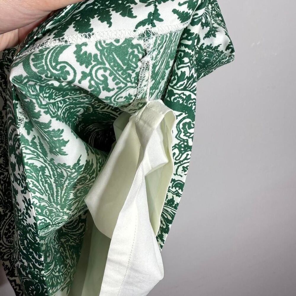 The Limited Green Paisley Dress | Preppy Summer Brunch Graduation | Size 2 - Picture 8 of 9